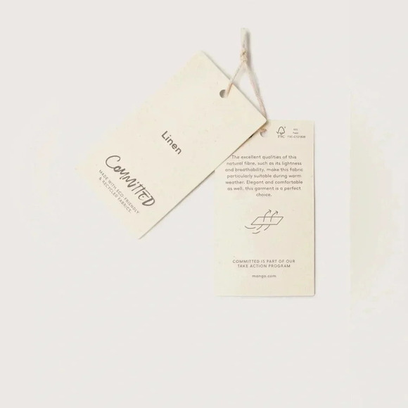 Mango Linen Blend Dress in Black NWT - Picture 8 of 11